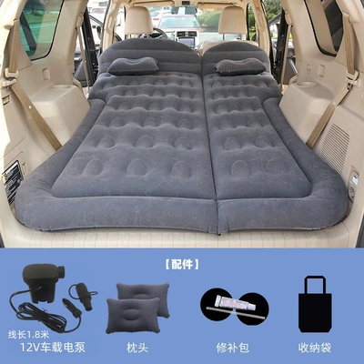 Car Bed Crv Inflatable Bed Off-Road Vehicle Trunk Mat Car Travel Bed Off-Road Vehicle Rear Seat Sleeping Foldableing Bed (Vehicle-mounted inflatable bed) - exclusively-for-trunk-suv-honeycomb-black-with-18m-pump