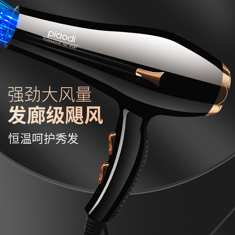 New Large Wind Hair Dryer Household Hotel Quick-drying Blue Light Hair Dryer Large and Small Power Hair Dryer Cross-border Generation Hair Dryer