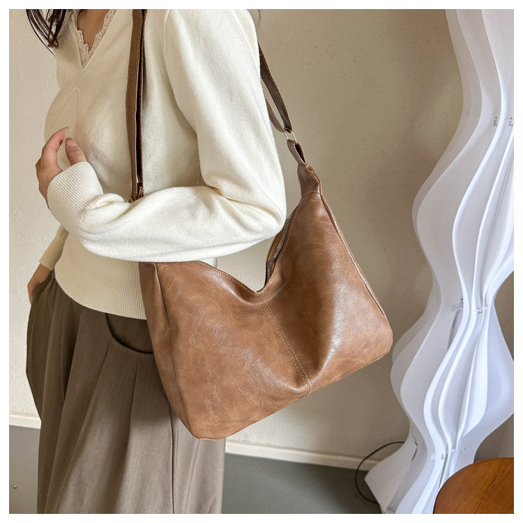 PU Große Kapazität Damen Tote Beliebte Mode Schulter Umhängetasche_voghion.com