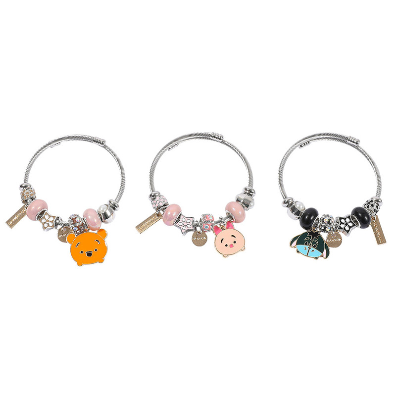 Cross-Border European and American Hot-Selling Cartoon Animation Winnie the Pooh Bracelet Fashion Creative Charm Tigger Bracelet Jewelry Cross-Border European and American Hot-Selling Cartoon Animation Winnie the Pooh Bracelet Fashion Creative Charm Tigger Bracelet Jewelry