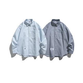 RUIIENRS x UNDREST 2025 秋季新款宽松细条纹百搭衬衫URCS42