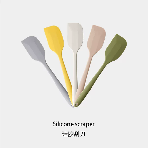 Silicone Scraper Integrated Scraper Shovel Special Cake Cream Mixing Knife High Temperature Resistant Food Grade Baking Tool