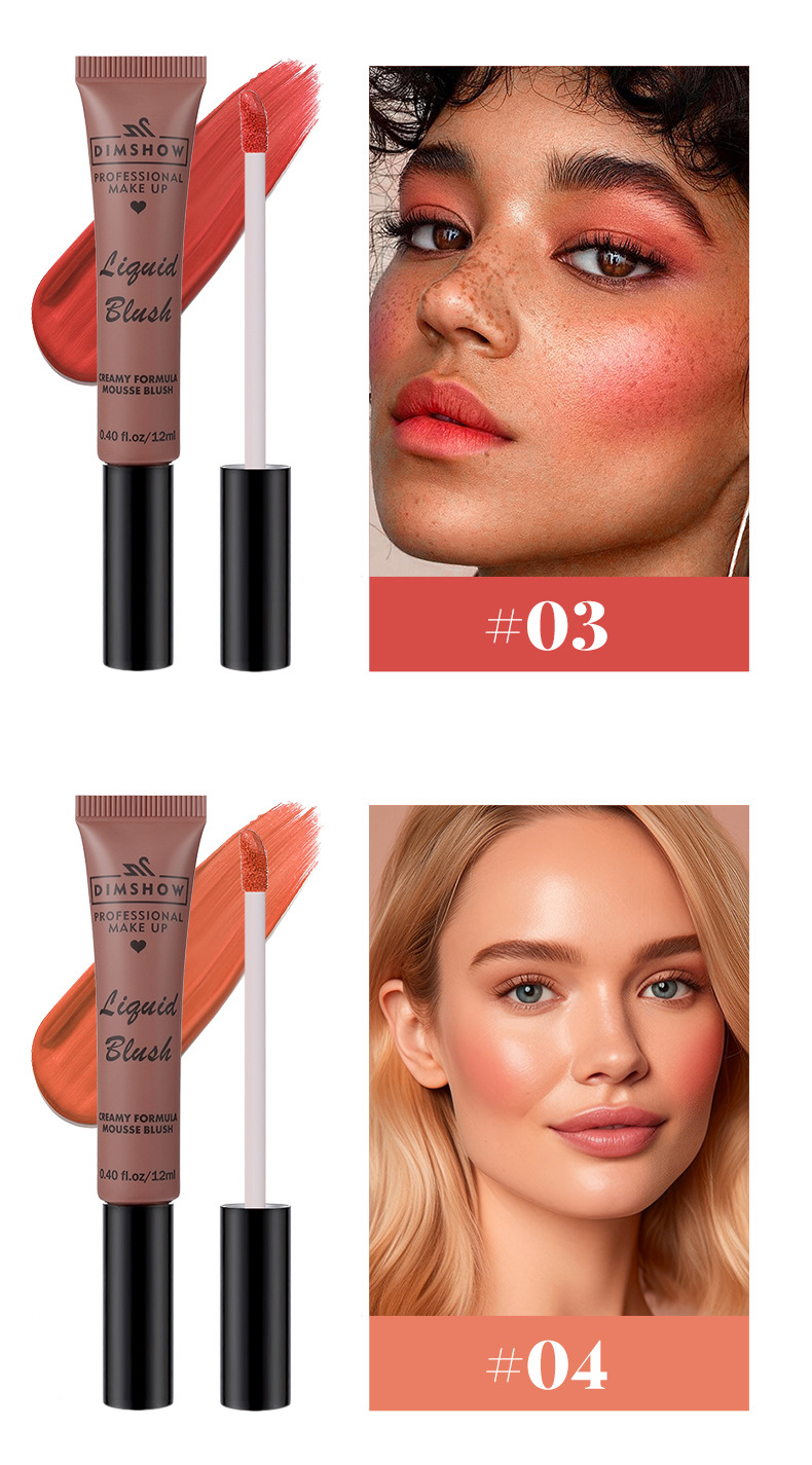 Cross-border ti Brightening Liquid Blush Matte, natural and three-dimensional, complexion enhancement, contouring, nude makeup blush undefined