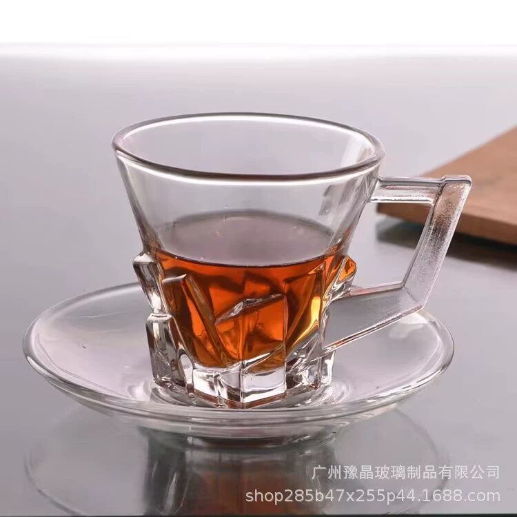 靖宇 Glass capacious tea cup, wineglass, flavored tea, increased thickness