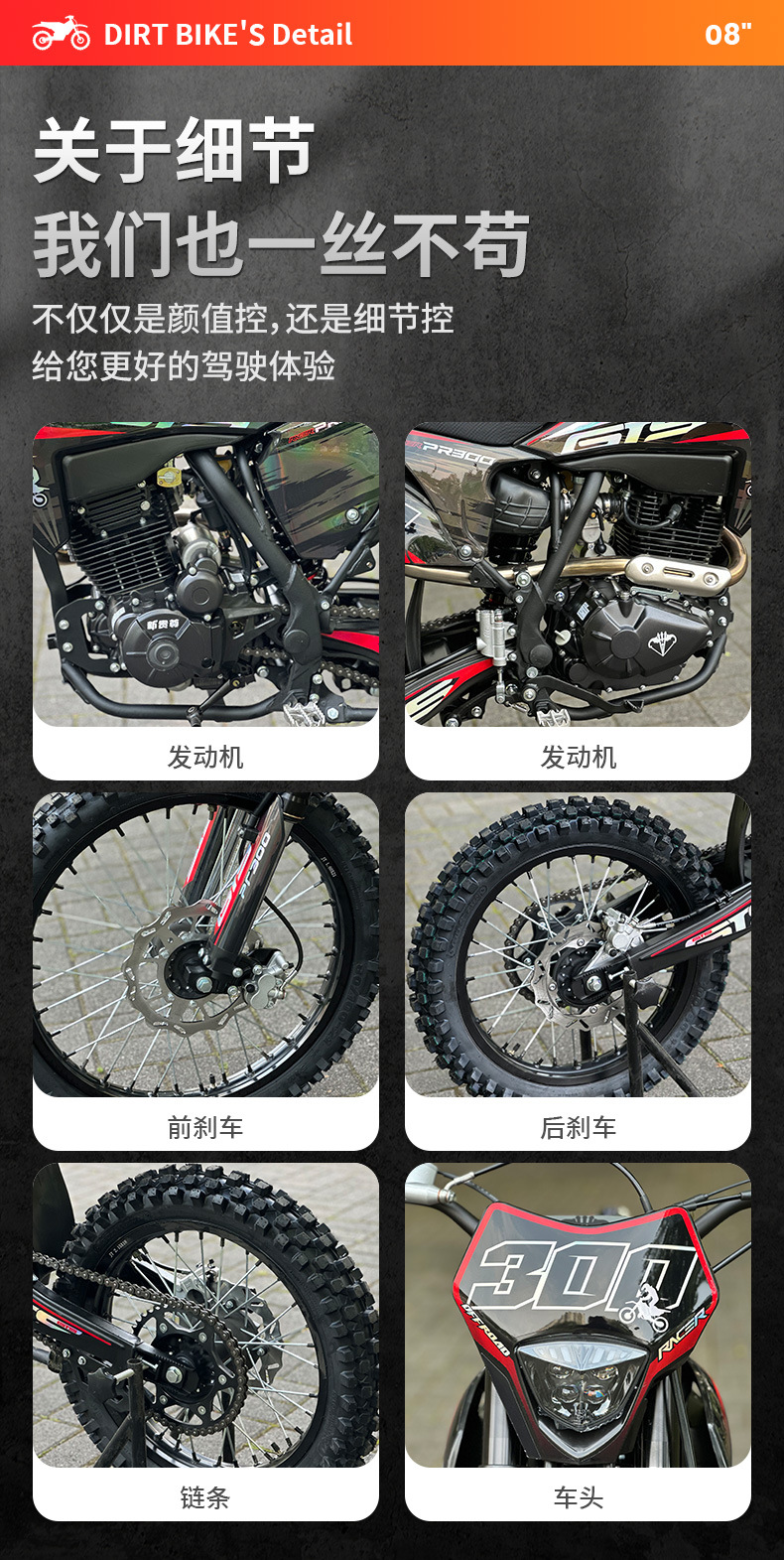 The New Xgz/Gts/300 Off-Road Motorcycle Is Equipped with the Zongshen Pr300 Engine to Power the Small Steel Cannon Off-Road