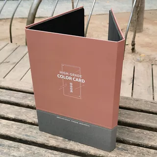 样板册定制 玻璃板材橱衣柜门板色卡订做高光板岩瓷砖展示册定做