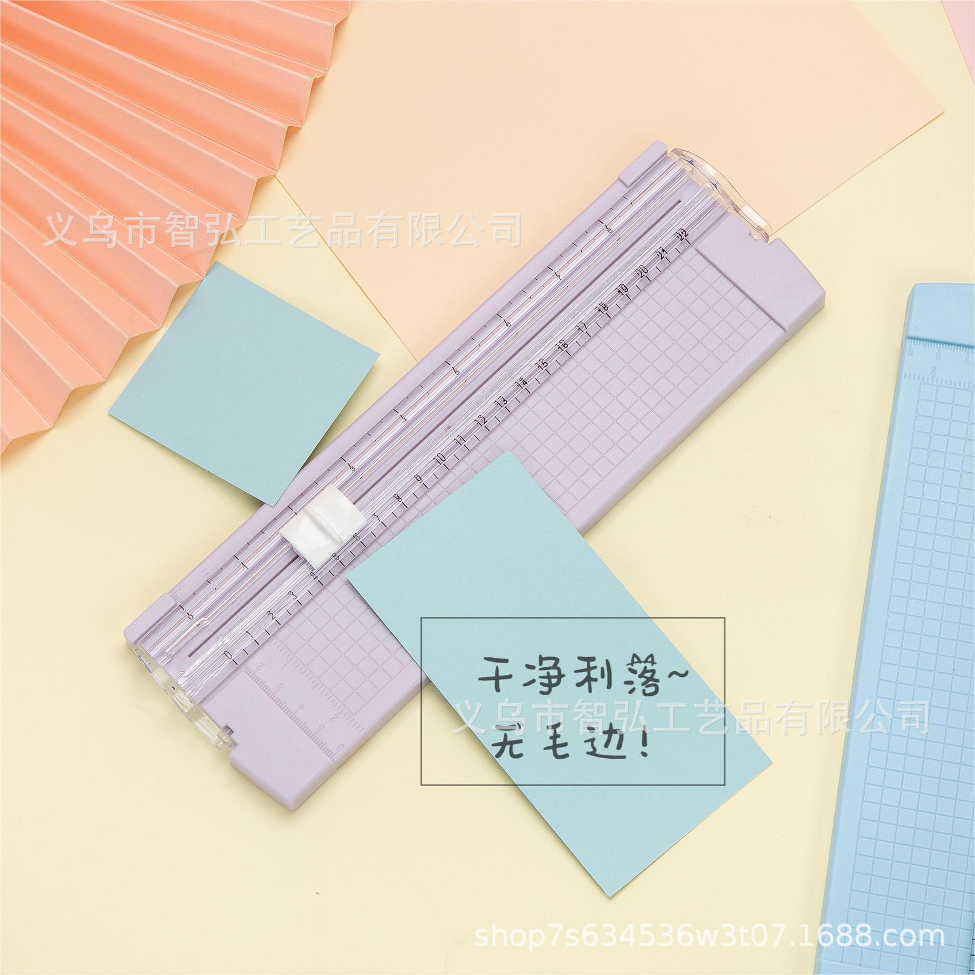 Cortador de papel portátil A5 bidireccional, herramienta para fotos, manualidades y oficina escolar