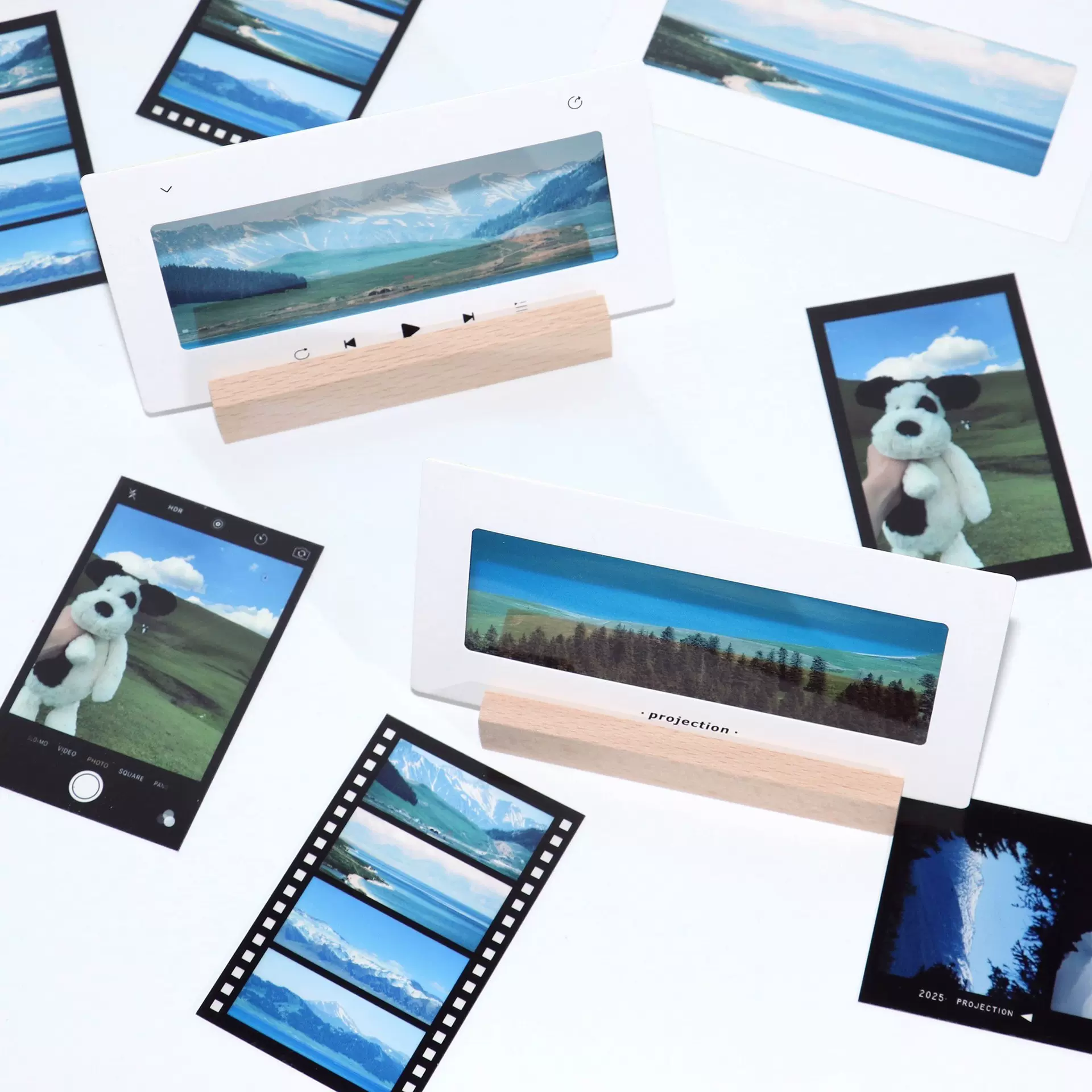 【定制】全透胶片卡/透明光影片长款照片/diy生日礼物创意礼品