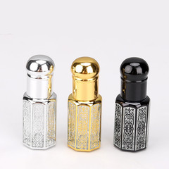 3ml 6ml 12mlエッセンシャルオイルのボールの瓶の空の瓶の香水のビーズの瓶のマッサージはサンプルのガラスの八角の瓶の現物を塗ります。