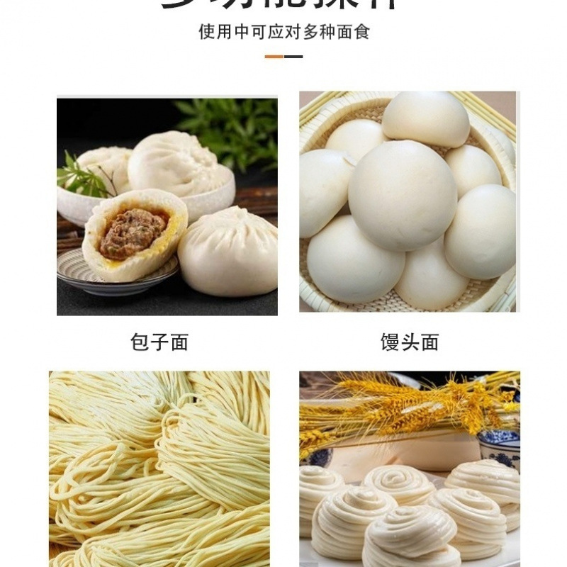 Comercial 300 mesa eléctrica silenciosa pan de acero inoxidable Lanzhou pan al vapor amasado macarrón instantáneo máquina de masa monótona de alta velocidad image 6