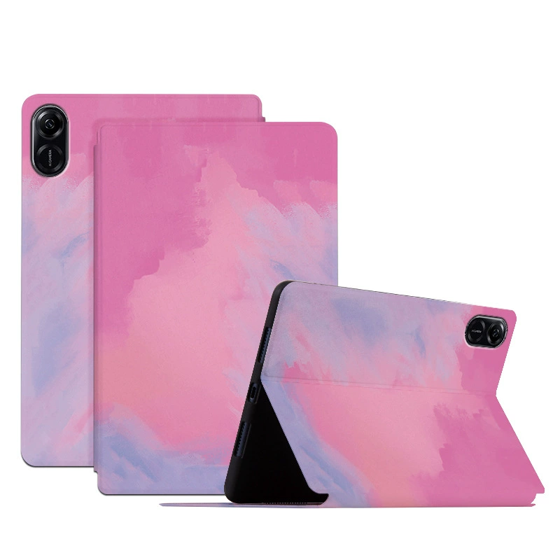Подходит для Honor 11.5-дюймов PAD планшета, съемный кожаный чехол, милый мультяшный рисунок, акварель X9 X8 Pro защитный корпус