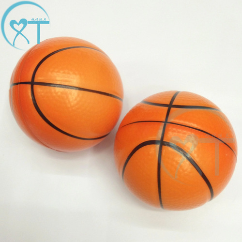 Manufacturer cross-border children's sports toy basketball pu foam sponge elastic orange basketball 10cm toy basketball