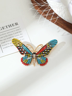 Yaxa sancaqları Creative Cute Brooch with Butterfly Design - a9-24