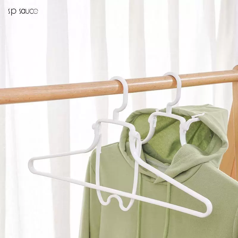 可折叠连帽衣架宿舍用学生卫衣晾晒架阳台防风晾衣架高领毛衣撑挂