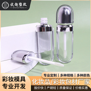 Source Customized Heart-Shaped Eye Shadow Box 6g with Brush Pink Transparent Bottle Powder Box Lip Mud Box