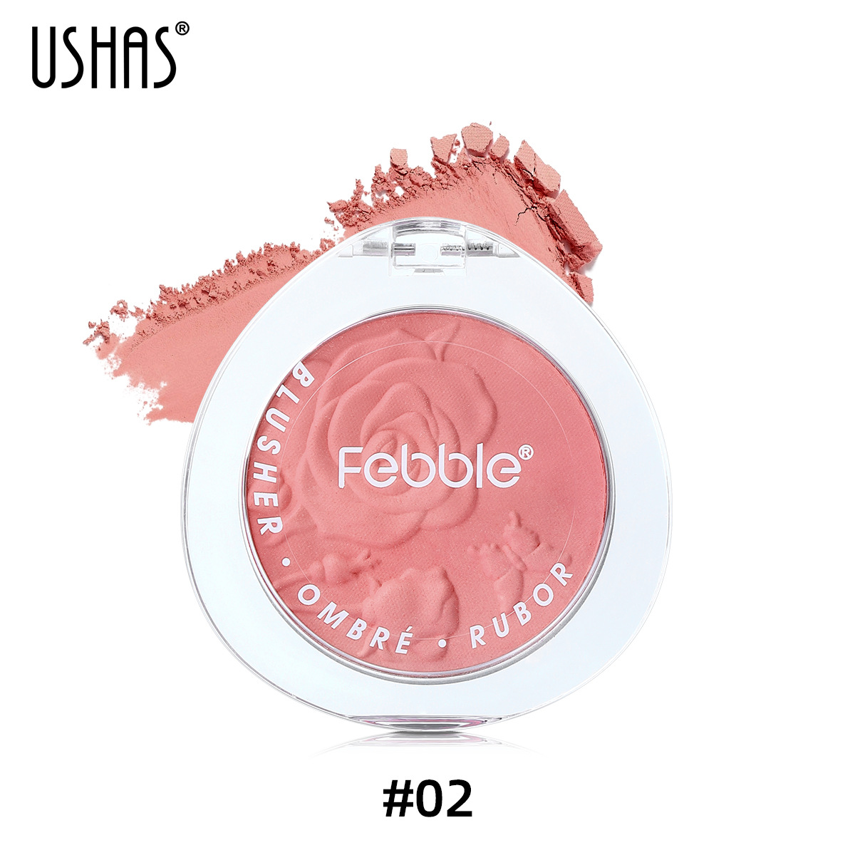 USHAS Cross-border Amazon venta caliente rubor impermeable de larga duración ES4213 rubor degradado