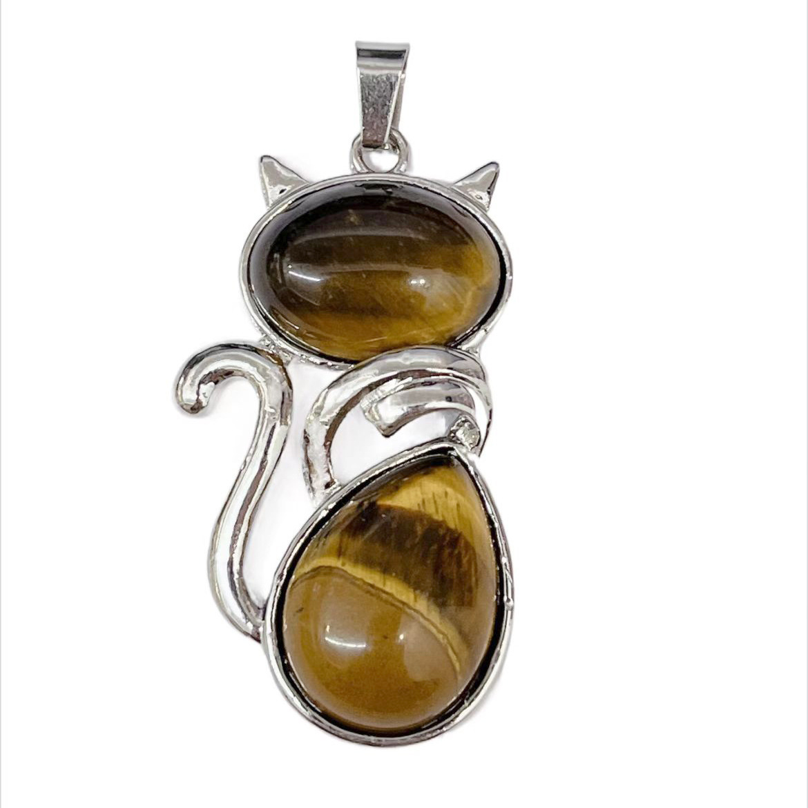 (Cross-border trading), (Wholesale), natural water, crystal, pendant with animals, stone inlay, gemstone for ring, necklace, accessory, accessories, DIY 5