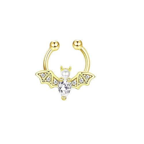 Серебряное пирсинг носа с цирконием, украшение, серьги, без Amazon, европейский стиль, (Physicals)