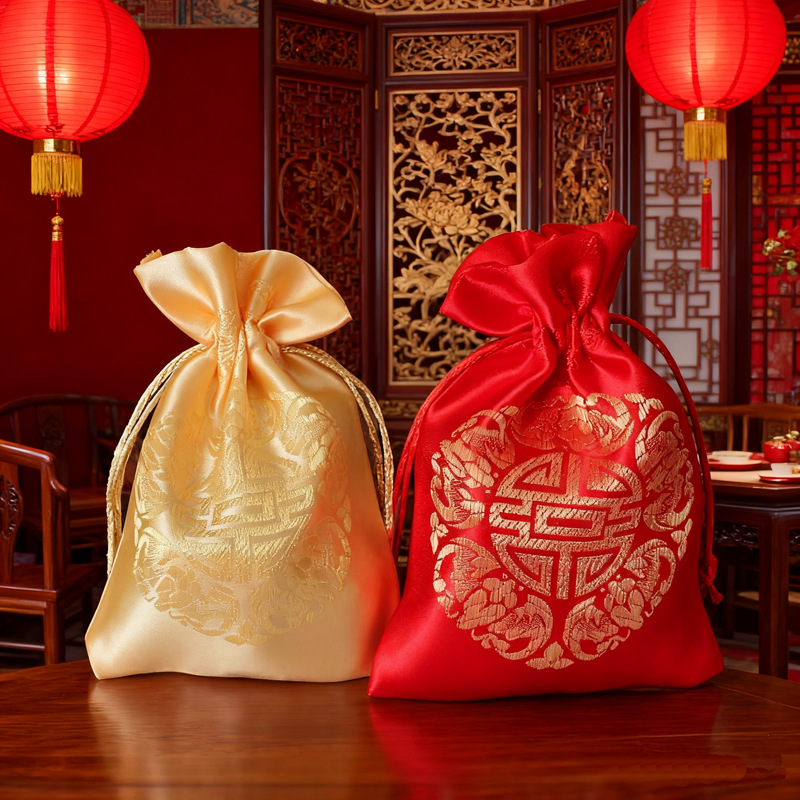 厂家直供礼品袋糖果袋结婚庆喜糖袋子个性束口袋包装袋批发喜