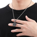 Ретро подвеска в стиле хип-хоп из нержавеющей стали, европейский стиль