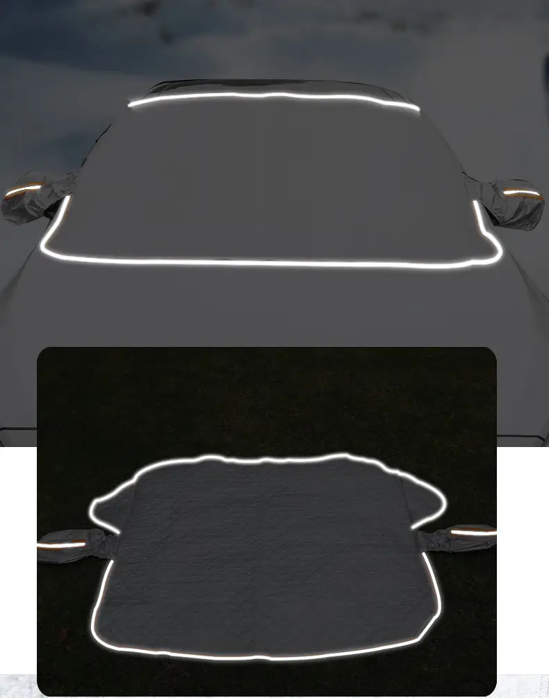 Factory Direct Sales Plus Cotton Car Snow Shield, Car Sunshade, Car Sun Visor, Thickeneded Anti-Frost and Anti-Freeze Front Shield