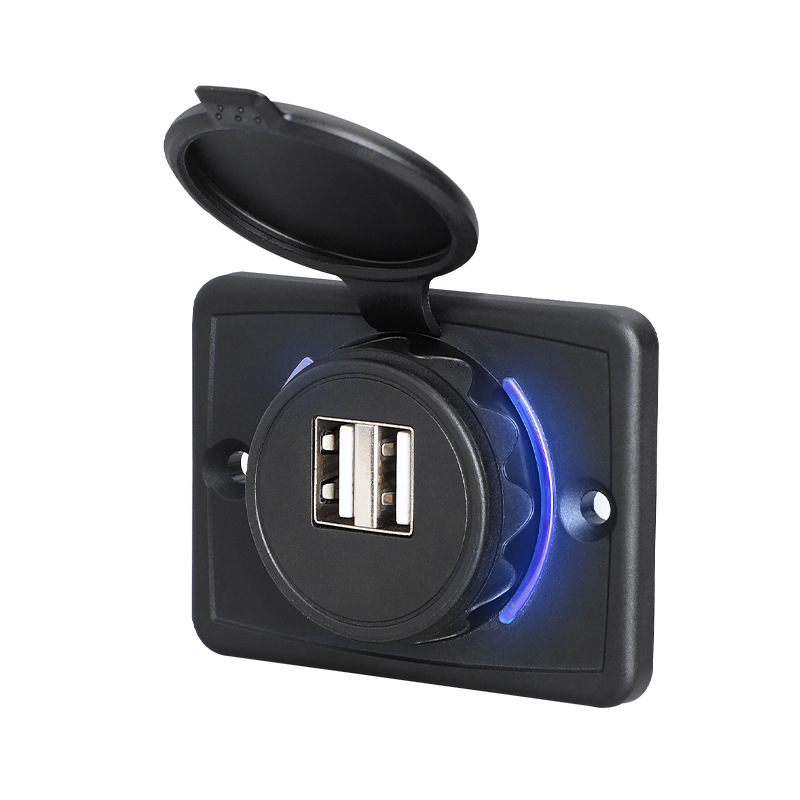 Asiento de masaje al por mayor transfronterizo, transporte público, autobús, automóvil, accesorios para vehículos recreativos, cargador de teléfono móvil modificado, doble usb image 8