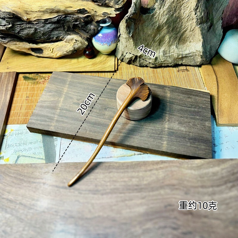 新中式金丝檀发簪木制品雕刻簪子汉服头饰古风挽发木簪高级盘发钗|undefined
