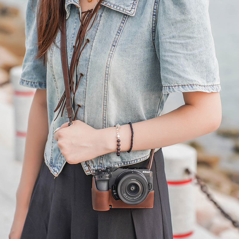 SLR NIKON Z50 보호 케이스 Z30 카메라 가방 ZFC 가죽 기반 가죽 케이스에 적합한 국경 간 대외 무역