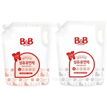 韓國BB嬰幼兒寶寶專用柔順劑補充裝1800ml袋裝纖維洗滌劑