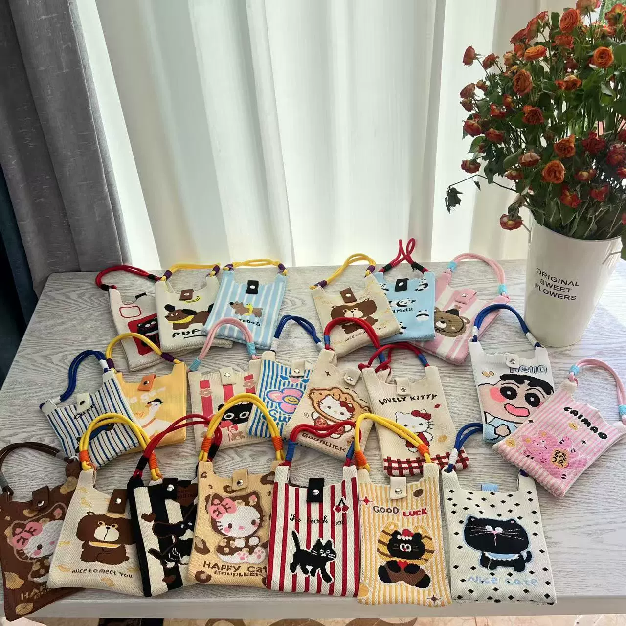 2025 новый стиль вязаный мини-шпагат на одно плечо