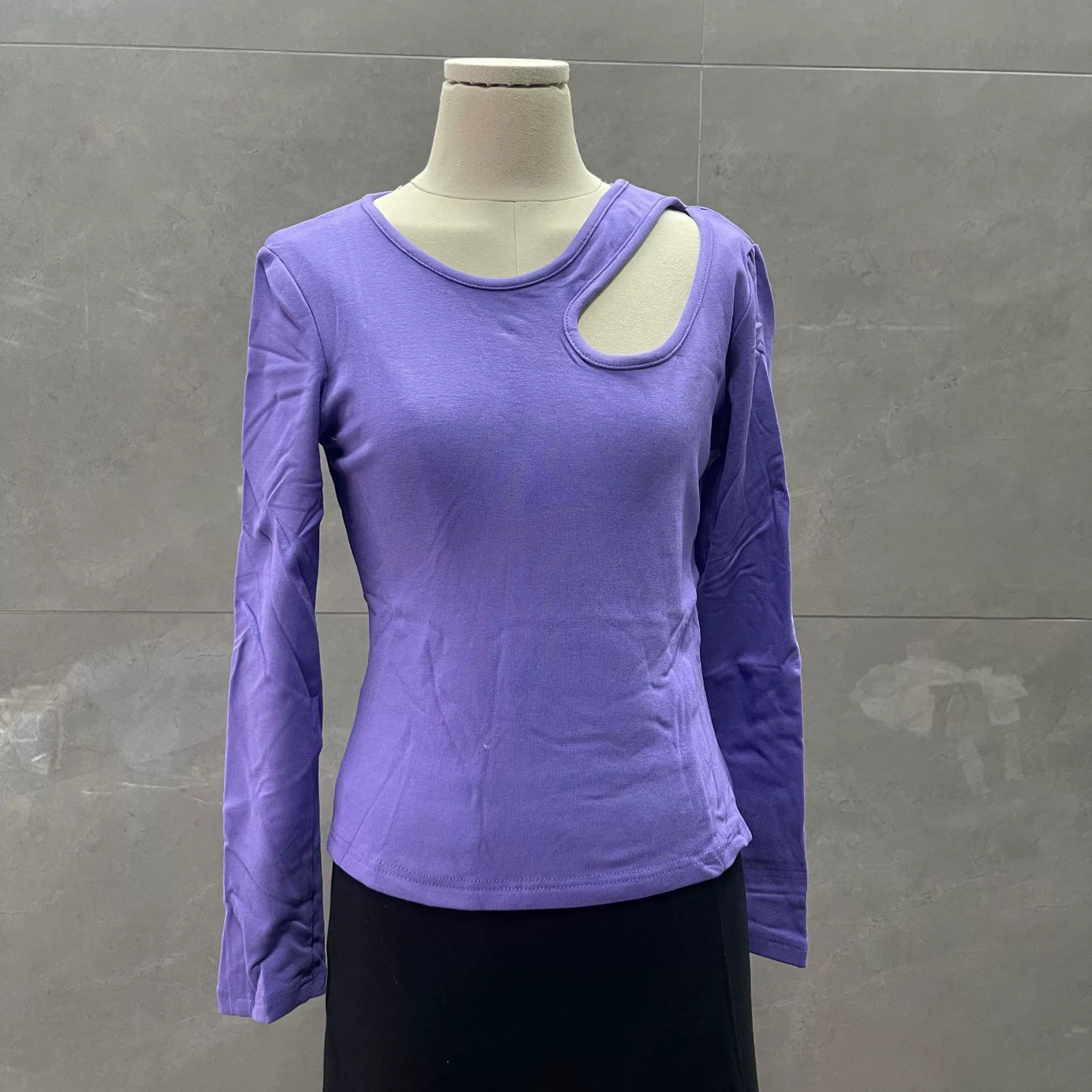 Флисовый эластичный базовый лонгслив-подходящий к телу лонг-с sleeves?