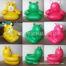 厂家直供批发双人充气沙发椅透明PVC懒人沙发座椅儿童凳子