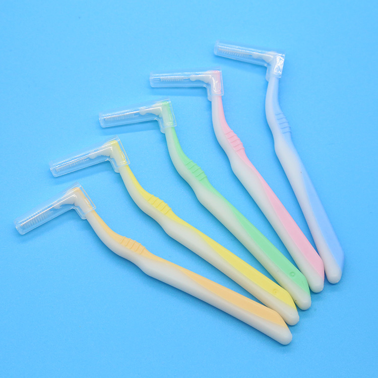 Tooth orthodontic toothbrush orthogonal cleaning brush L shaped…