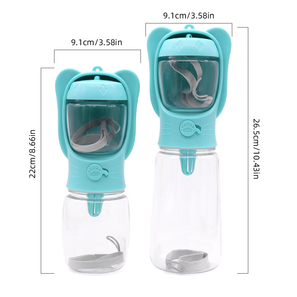 Taza de agua para perros, botella de agua para perros, taza para mascotas, taza de comida de agua portátil, bebedero, equipo de agua para perros y gatos al aire libre