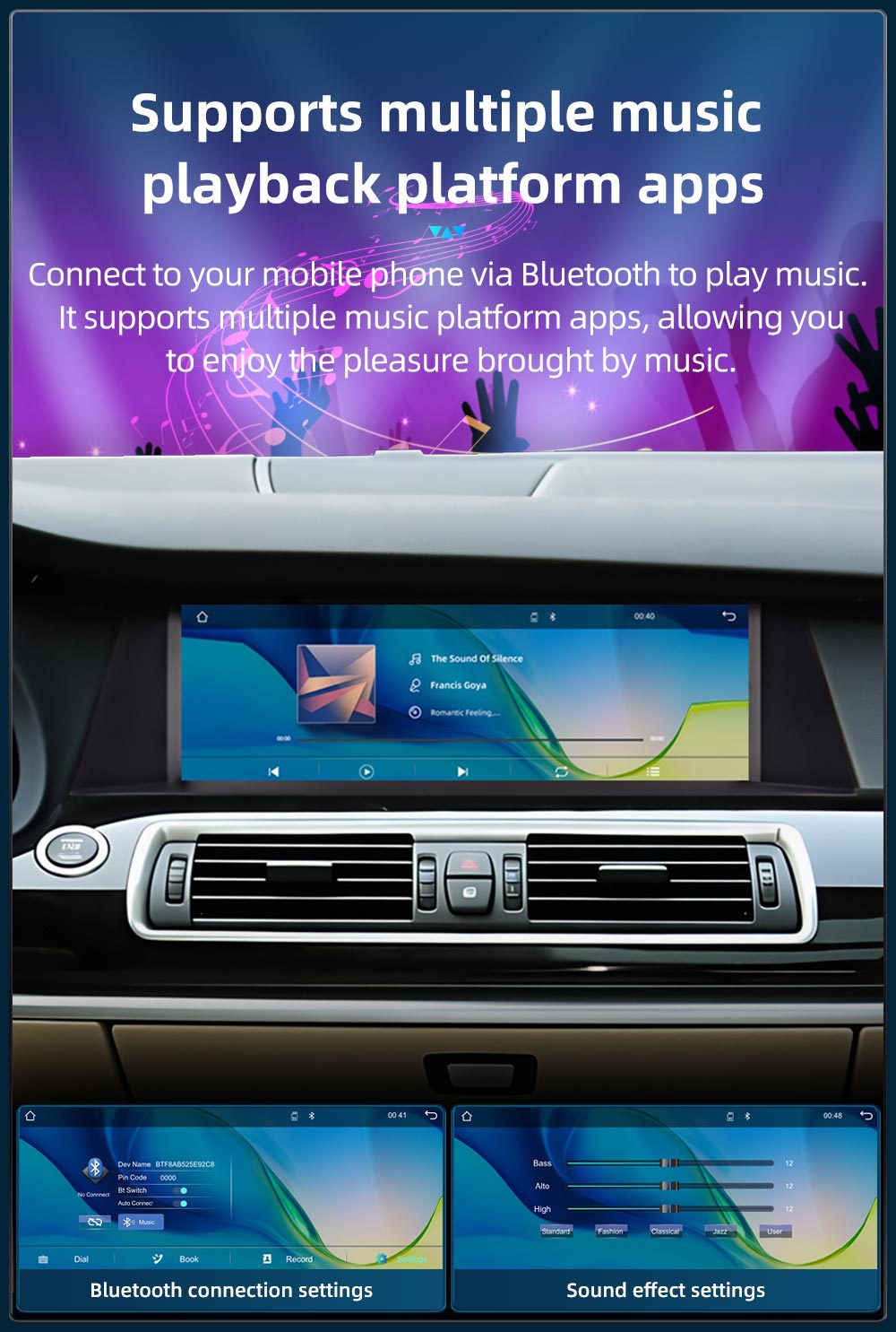 Suitable for Bmw 5 Series Gt F07 Car Central Control Large Screen Navigation Carplay Reversing Image All-In-One Machine