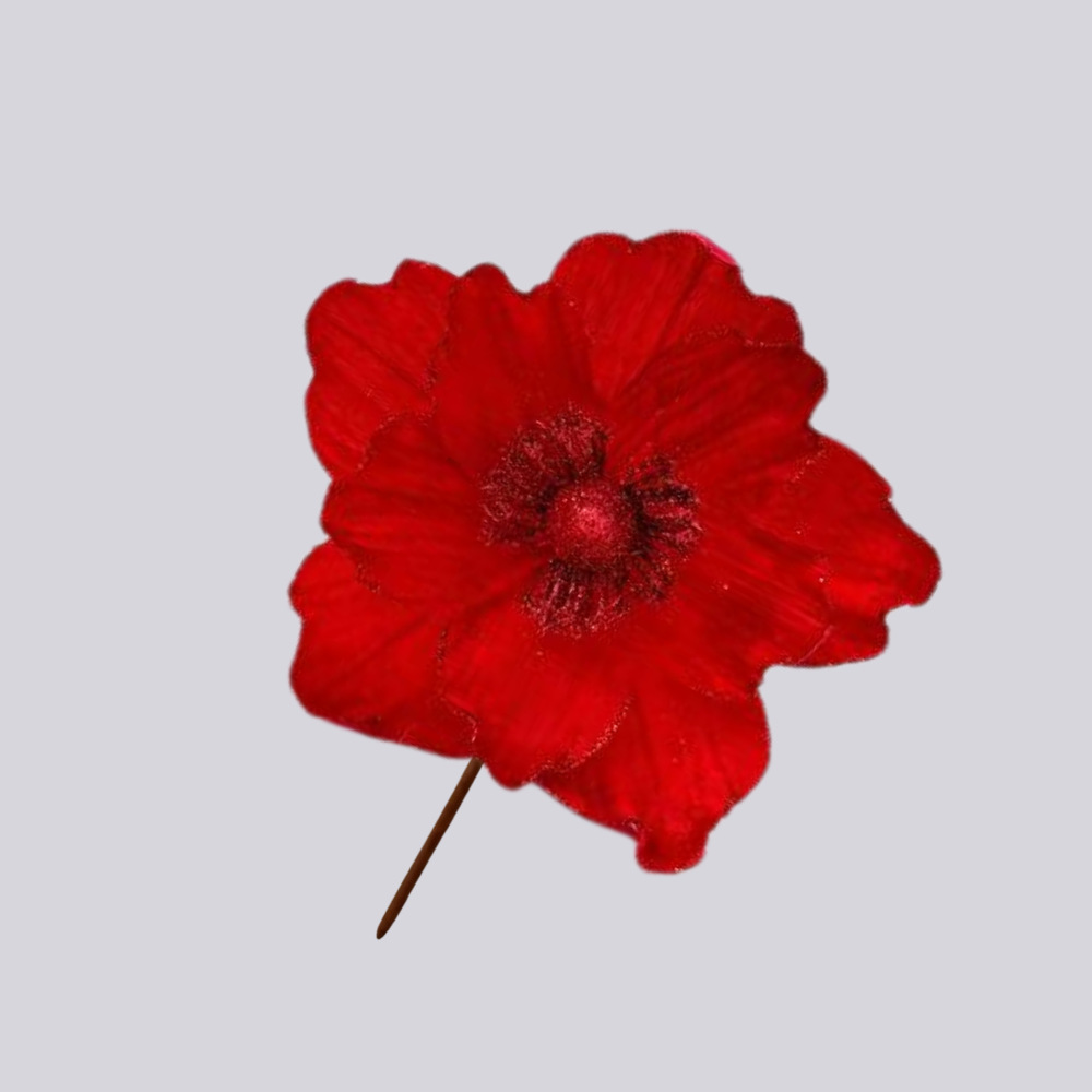 Flores artificiales de Navidad Decoraciones navideñas Flores decorativas Creativas Pequeñas decoraciones Colgante Escena Diy Decoración Estilo ins