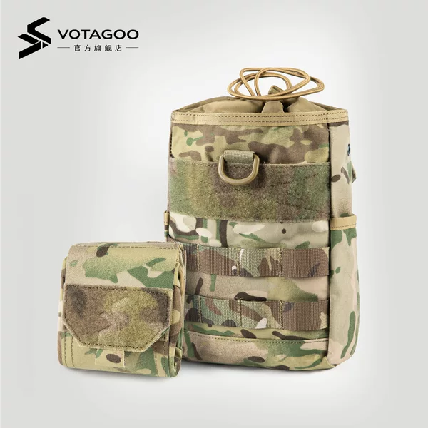 Outdoor Storage Pouch, Quick Collection Bag, Molle Side Pouch, Magazine Pouch, Foldable Pouch, Tactical Waist Hanging Pouch