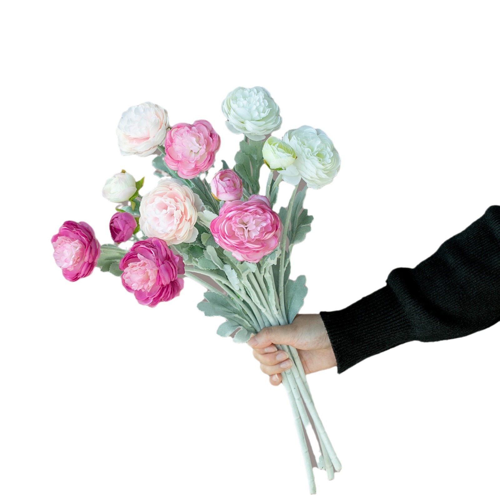 Dom in vrt umetno cvetje flocking 3 glave izpostavljeni lotos okraski za dom umetno cvetje prenos v živo umetno cvetje na debelo_voghion.com