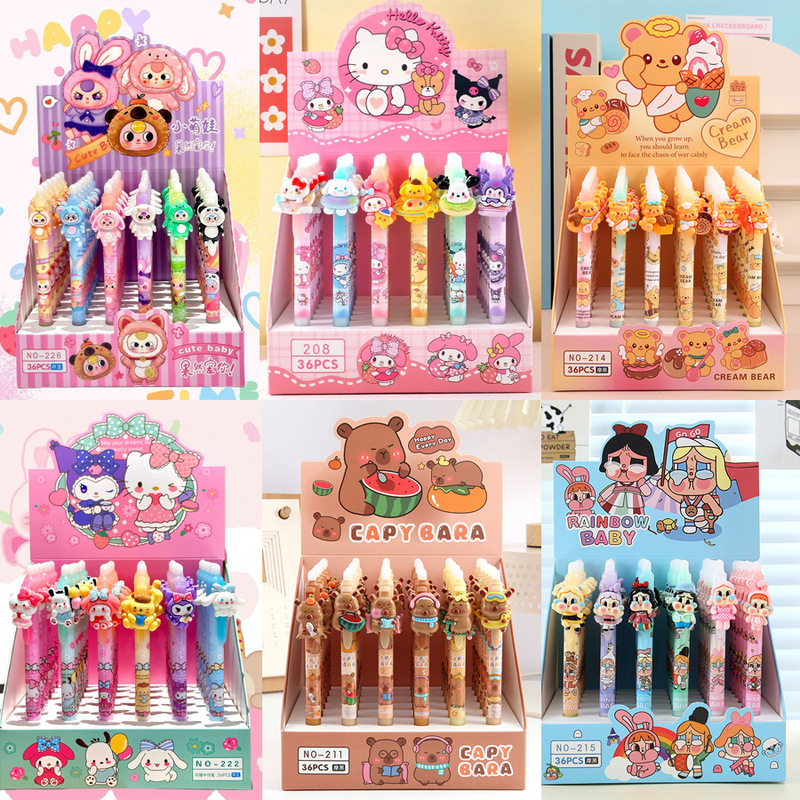 Cartoon 3D Resin Retractable Erasable Gel Pen, High-Value Stationery for Students, in Stock for Cross-Border Foreign Trade Wholesale Cartoon 3D Resin Retractable Erasable Gel Pen, High-Value Stationery for Students, in Stock for Cross-Border Foreign Trade Wholesale