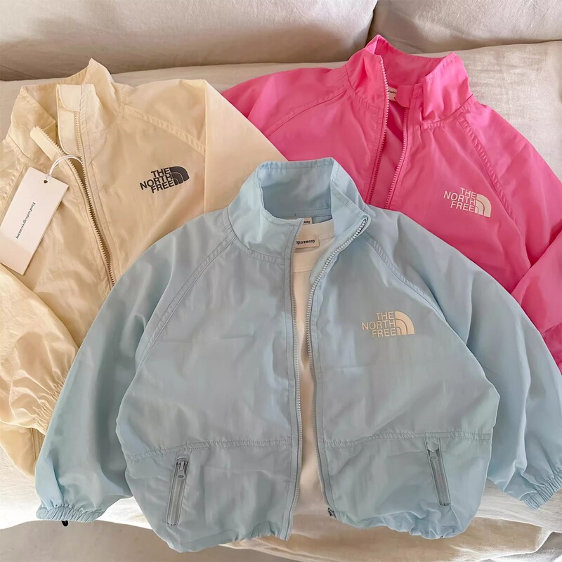 Children's Thin Jacket 2026 Spring/Summer Boys and Girls Japanese Style Trendy Brand Lettered Sun Protection Clothing Baby Toddler Stylish Jacket