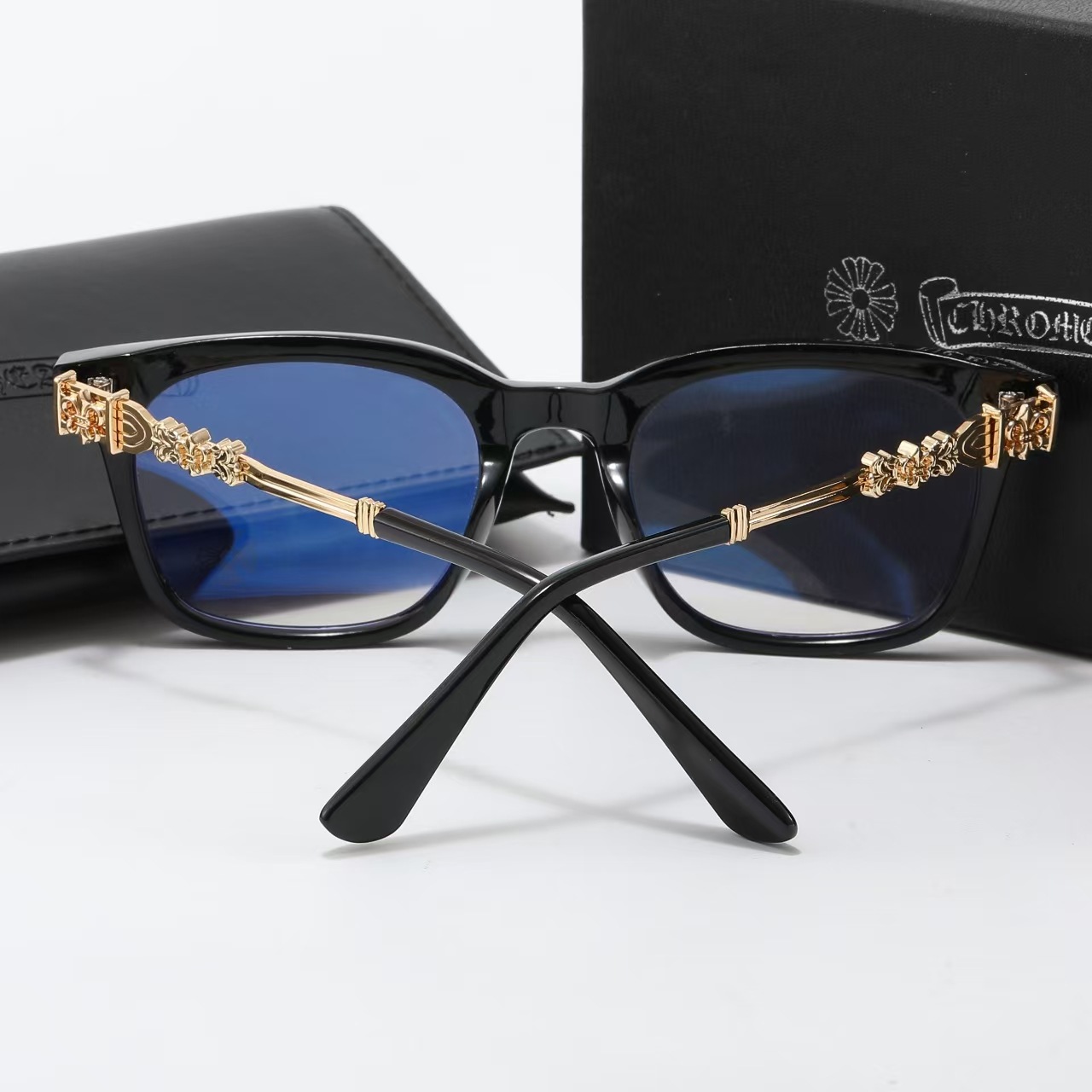 ネット赤生中継金中性レトロ大枠痩せ顔写真9200潮人宝宝級単品眼鏡フレーム新