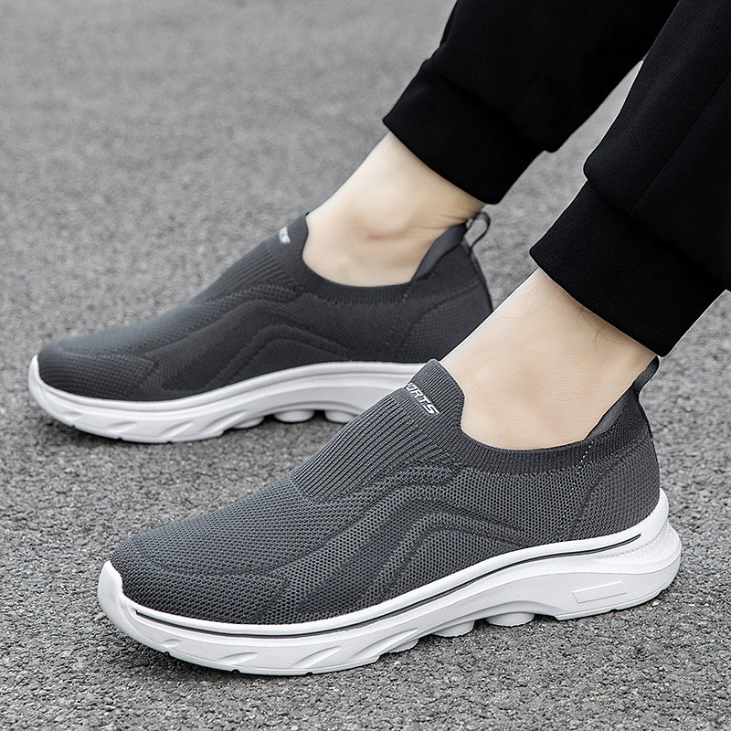 Men's summer slip-ons, breathable shoes for walking for mother for leisure, soft sole