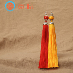 16cm lobster clasp long tassels clothing accessories versatile polyester table flag pendant with large quantity and good price