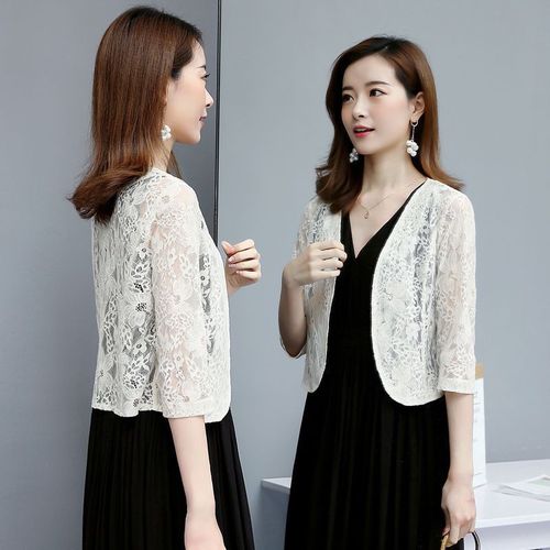 Summer shawl for sun protection, women's petite shawl, figure-flattering air-conditioning shirt, short jacket paired with cheongsam-style skirts—perfect for layering.