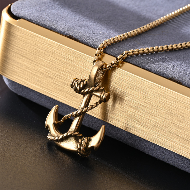 17g Weight Lobster Trigger Clasp Closure Clasp Closure Type 304 Stainless Steel Pendant Material Pendant Necklace Classification 304 Stainless Steel Chain Material box chain Chain Type 1 Piece Quantity Casual, Street Occasion 304 Stainless Steel Material Axe, Anchor, Snake, Fish Tail Pattern All Seasons Season Men's Gender Plating Design Hip-Hop, Vintage Style, Streetwear Style Hip-Hop Vintage Style Streetwear Axe Anchor Snake 304 Stainless Steel Plating Men's Pendant Necklace Men Pendant Necklaces 6