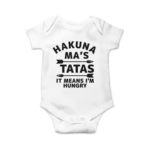 Amazon Cross-border SublimationDIY Summer Baby Short-sleeve Bodysuit Newborn Thin Climbing Suit