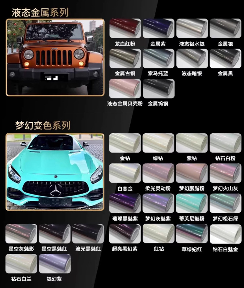 Imported Shell Powder from the Source Factory, Car Wrap Self-Healing Ppf Color-Changing Car Film, Tpu Film in Full Roll
