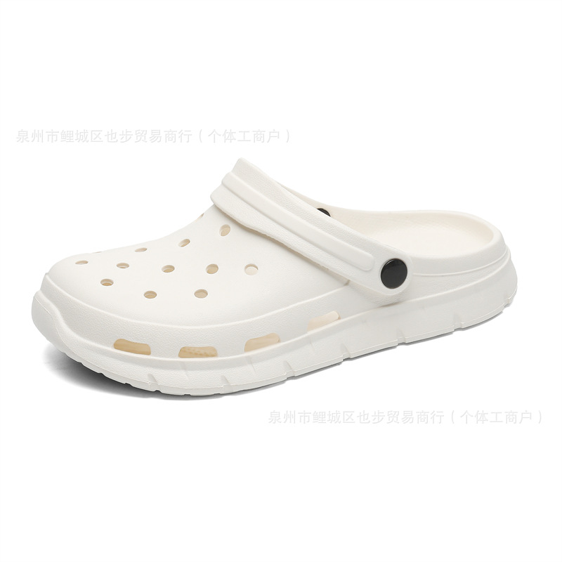 Estilo de pareja de verano zapatos ligeros con agujeros de suela suave para mujer, sandalias y zapatillas transpirables, sandalias casuales, zapatos de playa, zapatos de hombre
