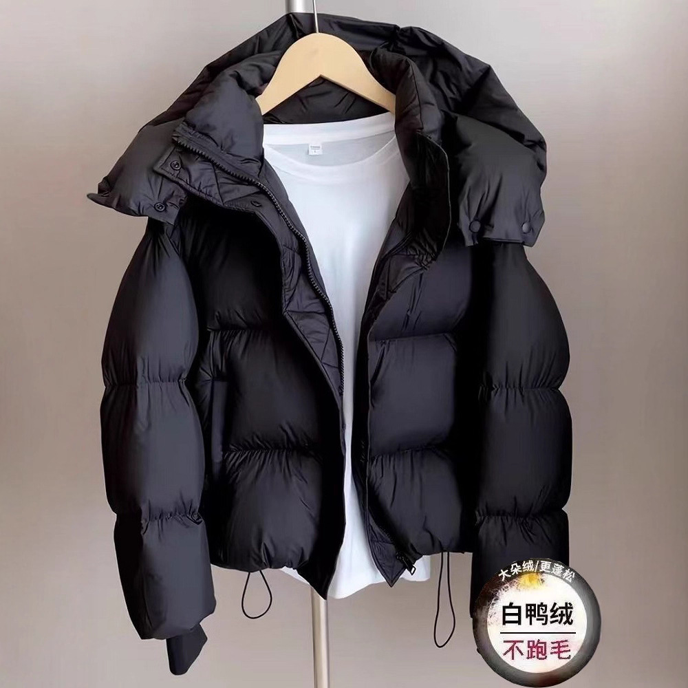 White Duck down Jacket Women's Short 2025 Winter New Korean Style Loose Beautiful Warm Thickeneded Popular Jacket