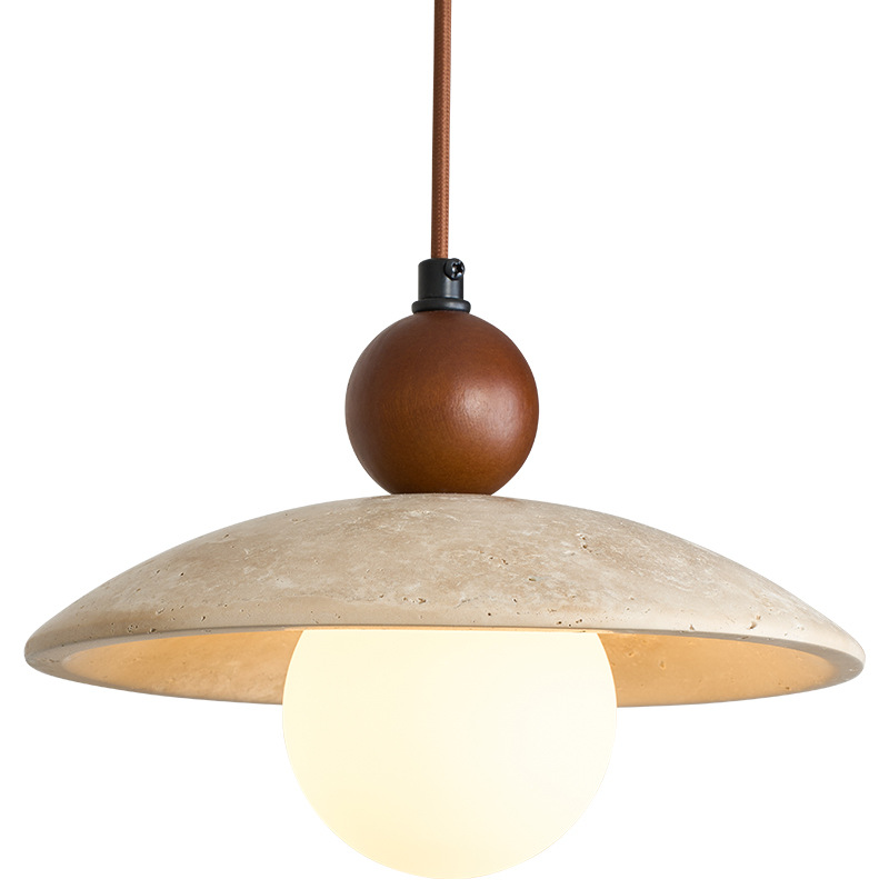 Lámpara simple de tronco pequeño túnel de viento Huangfeng Shi Shi Comedor de bar de cabecera de cama mesa de comedor crema dormitorio estilo japonés retro